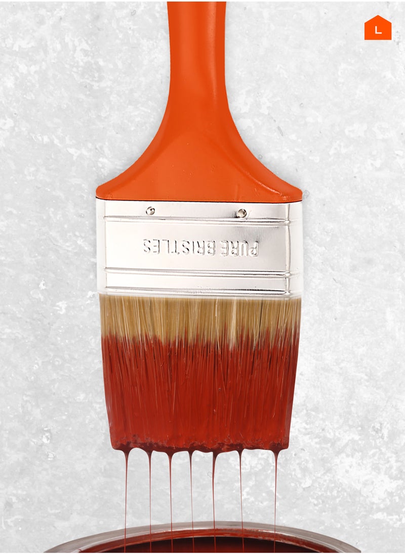 LAWAZIM - Basic Paint Brush - with Synthetic Bristles and Plastic Handle, Wide Flat Head for Smooth Application – Ideal for Walls, Furniture, Wood, and General Home Painting Tasks - Image 1