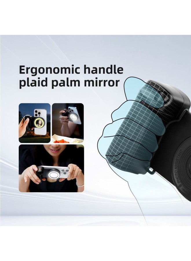 Mobile Phone Bluetooth Magnetic Suction Assistant Portable Wireless Remote Control Stabilizer Camera Handle Photography Magsafe Bracket-Color:Bbc-9 Black  - Image 4