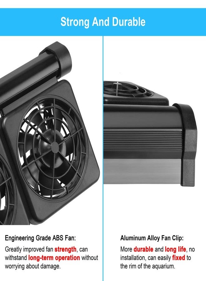 DaToo 3 Fans Aquarium Chiller Fish Tank Fan Aquarium Cooling Fan, 1 Yr Warranty - Image 4