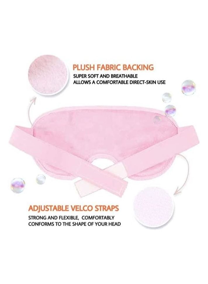 Gel Eye Mask Cold Pack Ice Eye Mask Puffy Eyes Dark Circles - Cooling Eye Mask Headaches Migraine and Sinus Pain - Eye Therapy Heat Mask Gel Beads - Stress Pain Relief Hot Eye Mask Puffiness - Image 4