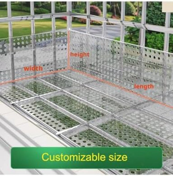 Transparent Perforated Plastic Sheet, 10mm Hole PC Mesh Screen for Decorative Use, Windowsill Guardrail & Flower Stand, 60x300cm Durable & Versatile Mesh Panel - Image 2
