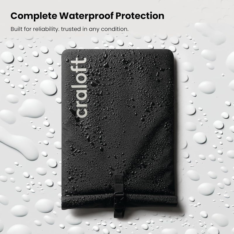 CRALOFT Waterproof 14 Inch Laptop Sleeve Cover - Slim Protective Case Bag with 8mm Shockproof Padding & Soft Inner Lining, for MacBook, Dell, Lenovo, HP & More - Office & Travel Use - Image 2