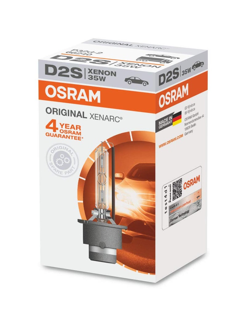 OSRAM Set of 2 Osram  Sylvania Xenarc Xenon D2S Headlight Bulbs  66240  NEW OEM  35W  P32d2  Made in Germany