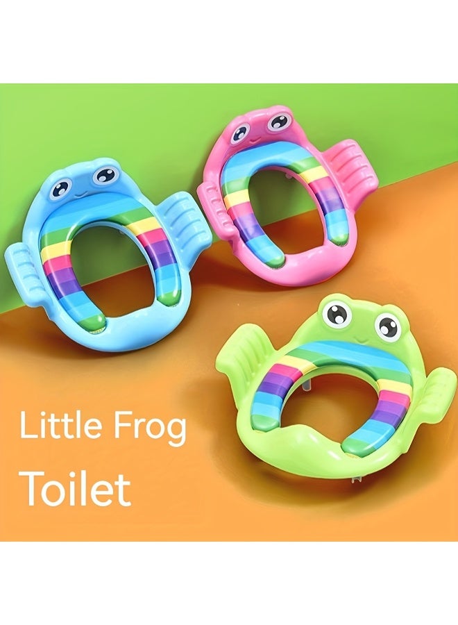 Bebiland 1-Piece Potty Training Seat, PP Toddler Toilet Cushion for Kids, Non-Slip Portable Training Ring for Baby Girls Boys, Blue - Image 5
