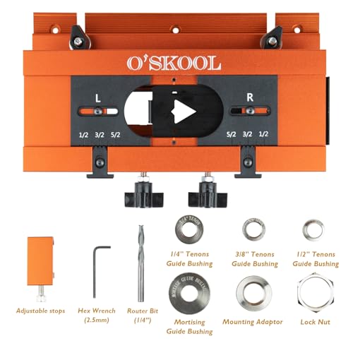 O'SKOOL Mortise and Tenon Jig is Ideal for cabinets, Chairs, and Table Construction Using a Plunge Router - Image 2