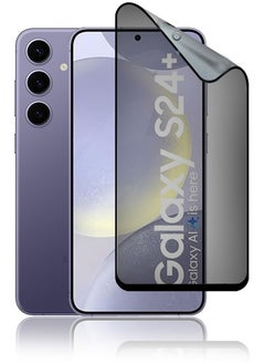 Samsung Galaxy S24 Plus Matte Ceramic Privacy Screen Protector – Premium Edge to Edge Anti Spy Privacy Ceramic Film, Delicate Touch, Anti-Explosion, Smooth Arc Edge, Easy Installation