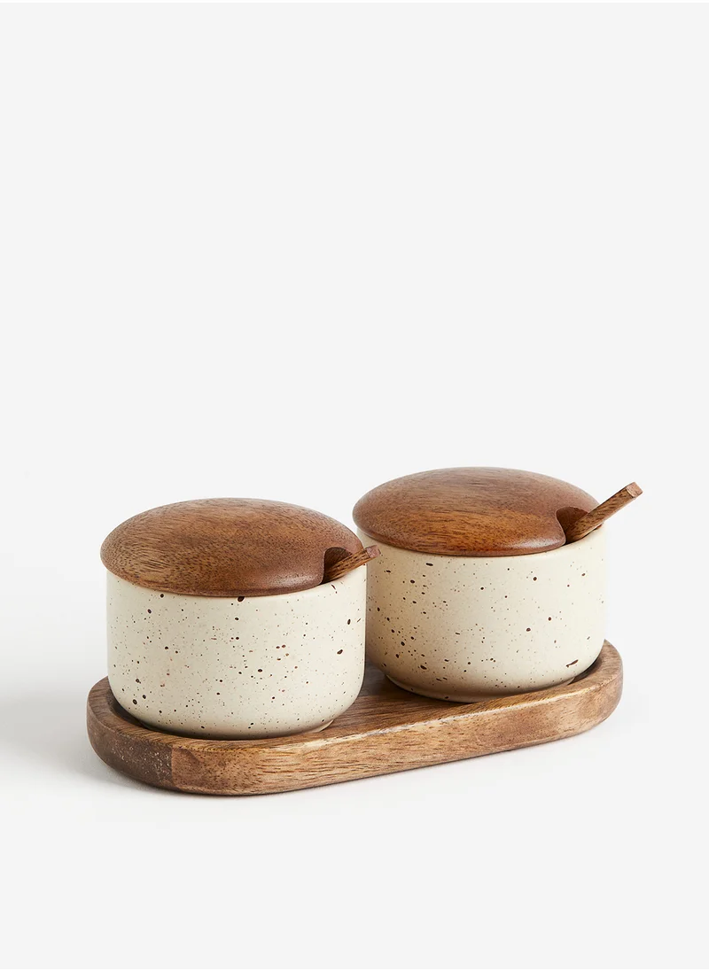 H&M Reactive-Glaze Salt And Pepper Set