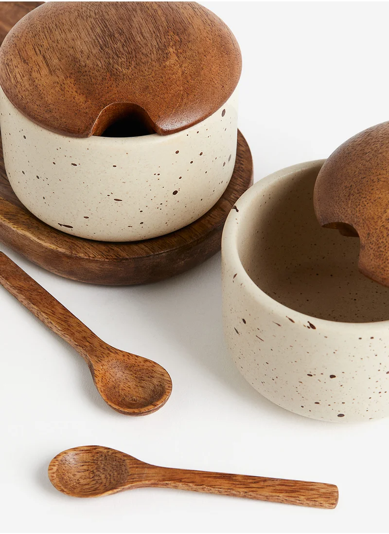 H&M Reactive-Glaze Salt And Pepper Set