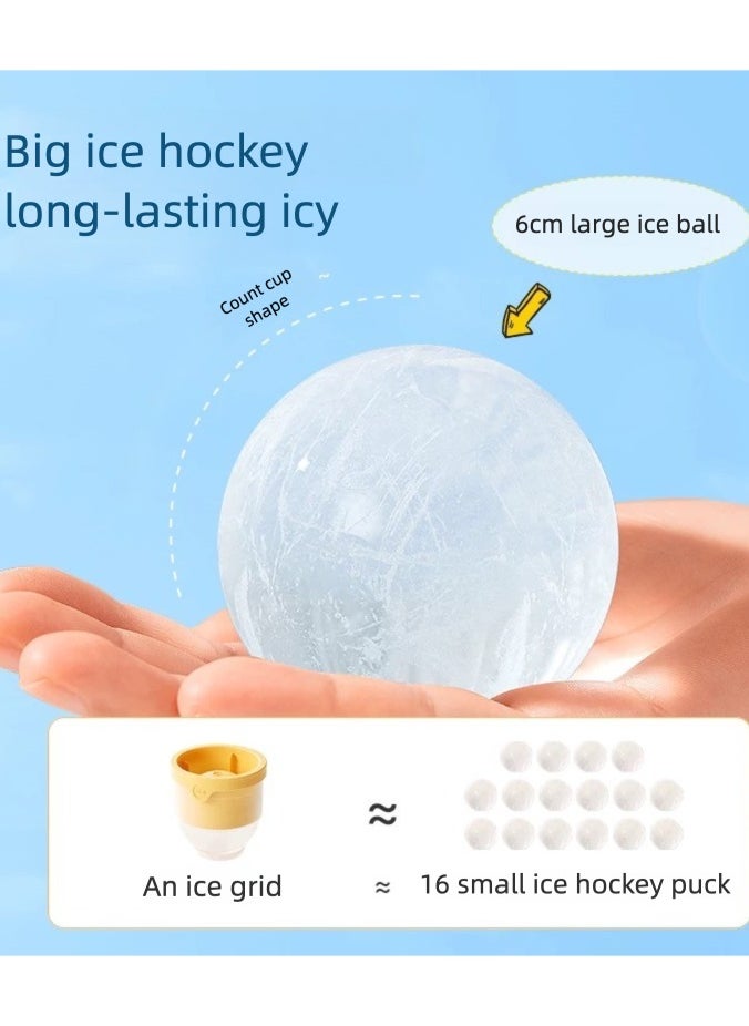 Generic Round Ice Cube Maker Silicone Large Ball Shape Spherical Ice Cube Mould Machine Quick Freezer Kitchen Gadgets  - Image 5