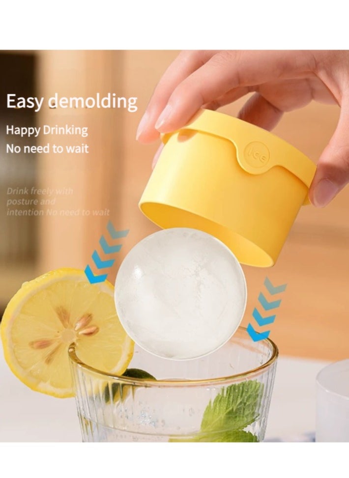 Generic Round Ice Cube Maker Silicone Large Ball Shape Spherical Ice Cube Mould Machine Quick Freezer Kitchen Gadgets  - Image 3