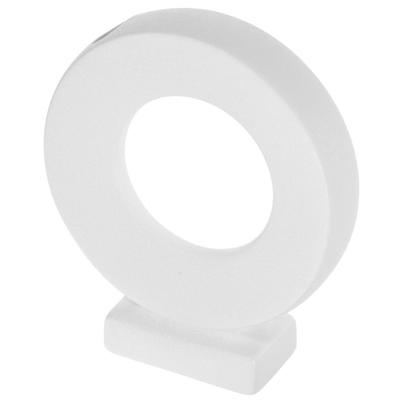 Ceramic Hydroponic Vase White Small Circle Tabletop Decor for Home Office - Image 2