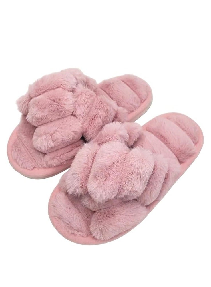 يو كيه آر نعال منزلية نسائية من UKR، ناعمة ومسامية، مفتوحة الأصابع، مريحة، أنيقة، بنعل EVA ناعم (وردي، نظام مقاسات الأحذية في الاتحاد الأوروبي، للبالغين، للنساء، نطاق رقمي، متوسط، 36، 37) - Image 1