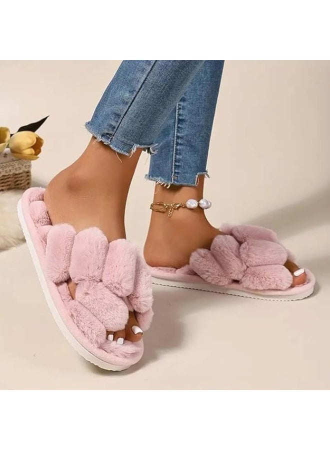 يو كيه آر نعال منزلية نسائية من UKR، ناعمة ومسامية، مفتوحة الأصابع، مريحة، أنيقة، بنعل EVA ناعم (وردي، نظام مقاسات الأحذية في الاتحاد الأوروبي، للبالغين، للنساء، نطاق رقمي، متوسط، 36، 37) - Image 3