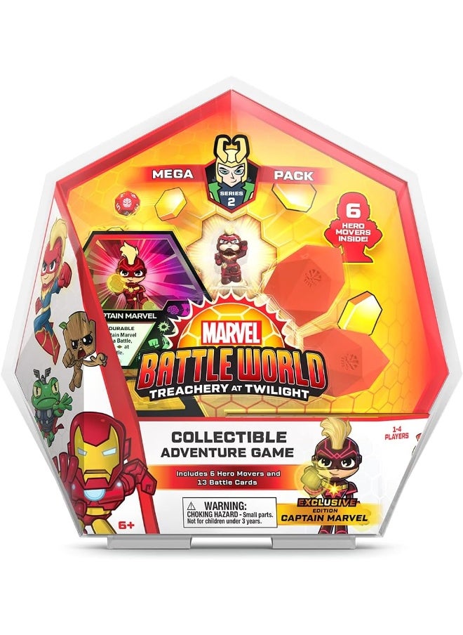 Funko - Marvel Battleworld: Series 2 Treachery at Twilight Mega Collectable Adventure Game Pack - Captain Marvel - Image 1