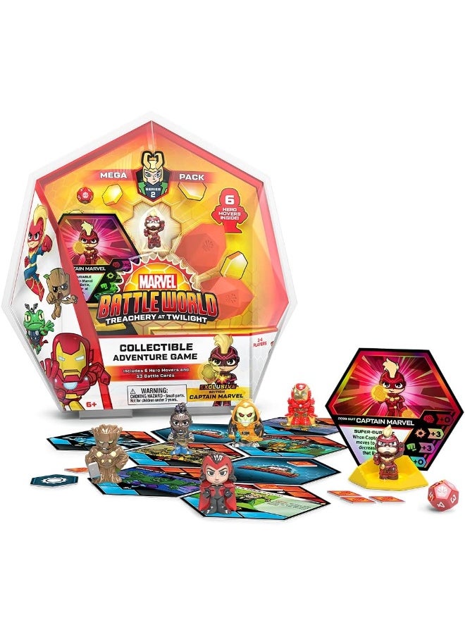 Funko - Marvel Battleworld: Series 2 Treachery at Twilight Mega Collectable Adventure Game Pack - Captain Marvel - Image 1
