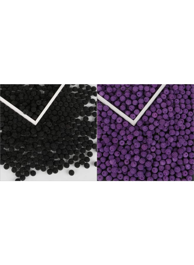 10mm 50pcs Acrylic Beads Bayberry Beads Round Loose Beads Fit Europe Beads for Jewelry Making DIY Accessories Headwear Accessories ( of 50 Pcs 50x1, Random/Mix - Multi Colour)  - Image 3