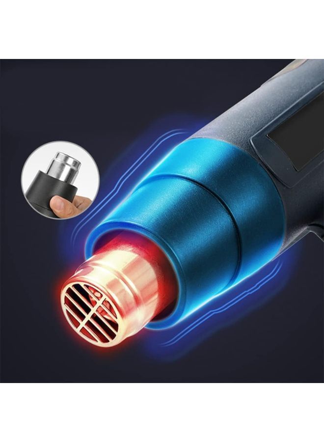 Hot Air Heat GUN with Digital thermostat Display, Dual temperature hot air gun for shrink wrap, Packaging, Hot Air plastic Welding.  - Image 4