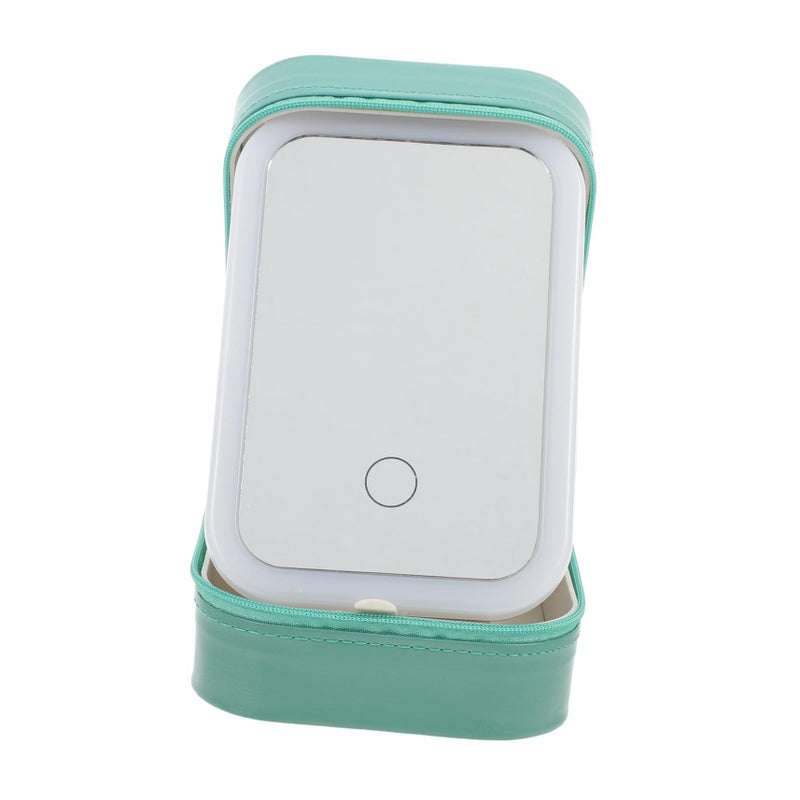 Travel Makeup Case with LED Mirror Portable Cosmetic Organizer Bag for Women - Image 2
