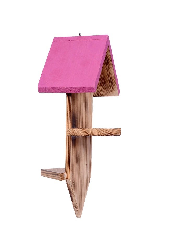 بيت طيور Cket® بتصميم أنيق، بيت معلق على شكل أرجوحة، صندوق تعشيش للعصافير والببغاوات والكناري، صديق للبيئة، مصنوع من الخشب النقي، مناسب للحديقة والشرفة J-206 - Image 1