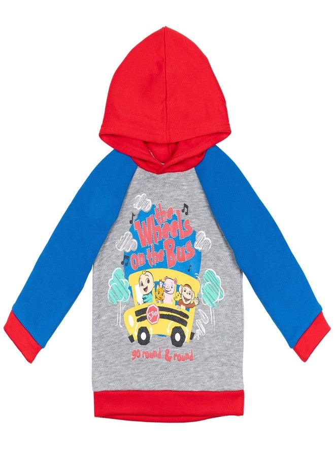 CoComelon JJ Infant Baby Boys Fleece Pullover Hoodie and Pants Outfit Set Blue 18 Months - Image 3