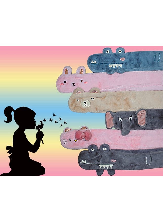 INFISPACE® Kid's Animal Theme Thick Fleece Plush Muffler & Neck Wrap- Crocodile - Image 3