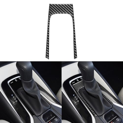NVCNX Real Premium Carbon Fiber for Toyota Corolla & Cross 2020-2025 2021 2022 2023 2024 Hybrid Hatchback L LE XLE SE XSE FX Car Center Console Gear Shift Frame Cover Interior Trim Accessories 1PC - Image 1