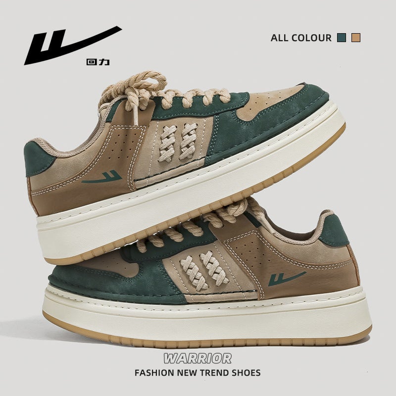 New Design Thick-Soled Sneakers, Simple and Versatile, High-End Casual Shoes, Unisex, Color-Blocked, Breathable Couple Shoes - Image 4