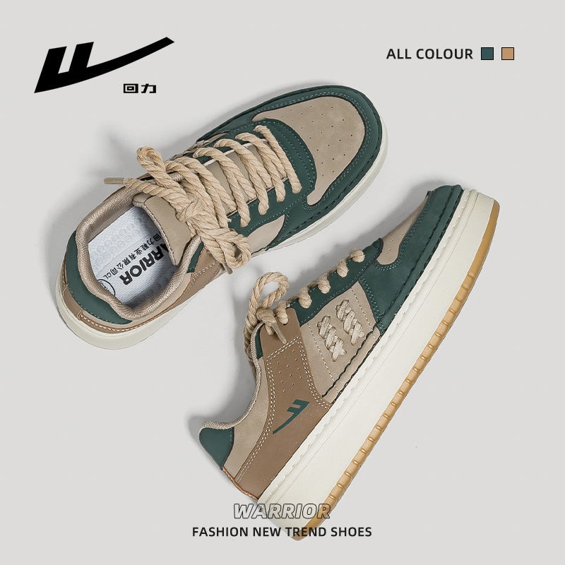 New Design Thick-Soled Sneakers, Simple and Versatile, High-End Casual Shoes, Unisex, Color-Blocked, Breathable Couple Shoes - Image 3