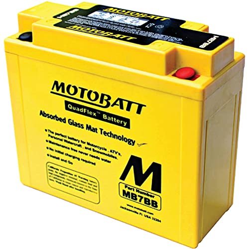 MotoBatt DB Electrical MB7BB New Battery for Motobatt Battery 9Ah Yamaha Ttr225 225cc 99 00 01 02 03 01 05 1999 2000 2001 2002 2003 2004 2005 YB7B-B - Image 1