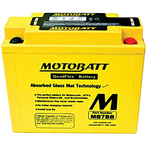 MotoBatt DB Electrical MB7BB New Battery for Motobatt Battery 9Ah Yamaha Ttr225 225cc 99 00 01 02 03 01 05 1999 2000 2001 2002 2003 2004 2005 YB7B-B - Image 2