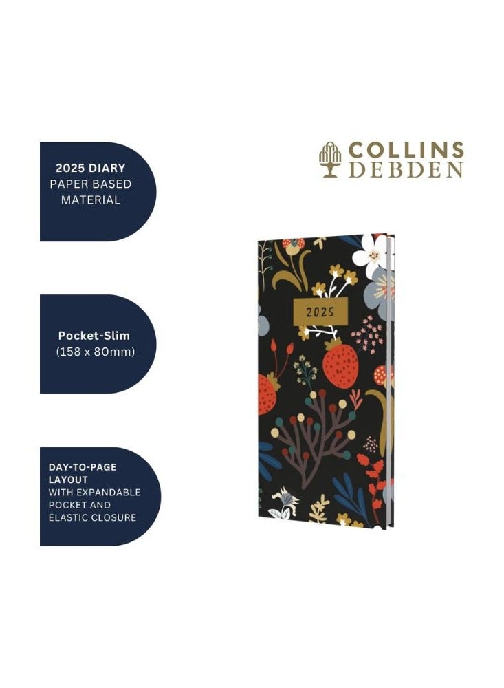 Collins Collins Enchanted 2025 Planner - Pocket Week To View Diary - Light Blue - (ENSP3.57-25) - Hardback Pocket Weekly Diary with Floral Design  - Image 5