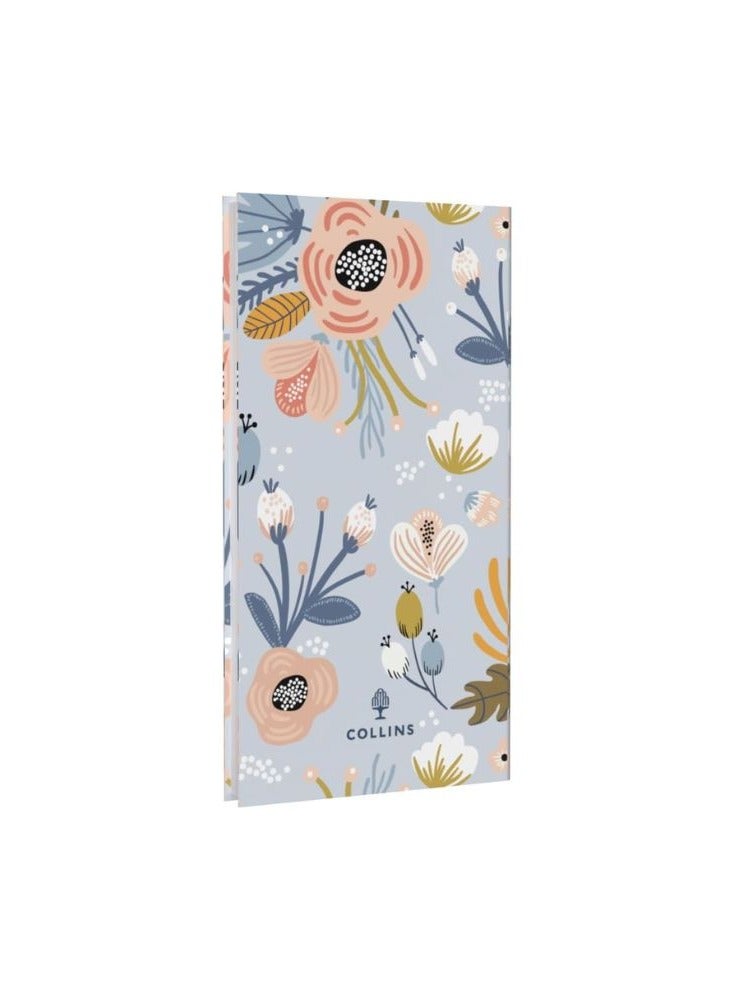 Collins Collins Enchanted 2025 Planner - Pocket Week To View Diary - Light Blue - (ENSP3.57-25) - Hardback Pocket Weekly Diary with Floral Design  - Image 3