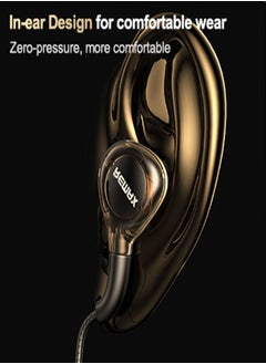 REMAX Corded In-Ear Headset, Sport Style, Pro Gaming, Noise Cancelling And Waterproof (Black)  - Image 2