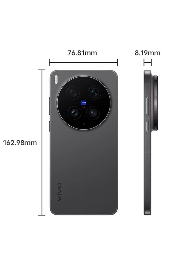 فيفو هاتف X300 Ultra الذكي بنظام أندرويد 5G (512GB 16GB RAM) أسود | مواصفات صينية | شاشة LTPO AMOLED بحجم 6.82 بوصة، 1B لون، شاشة HDR حيوية بتردد 144Hz | بطارية 6600 مللي أمبير، شحن سلكي 100W، NFC | كاميرا سيلفي بدقة 50MP | كاميرات خلفية ثلاثية (50MP+200MP+50MP)| دعم صورة Ultra HDR | مع دعم Google Play - Image 2