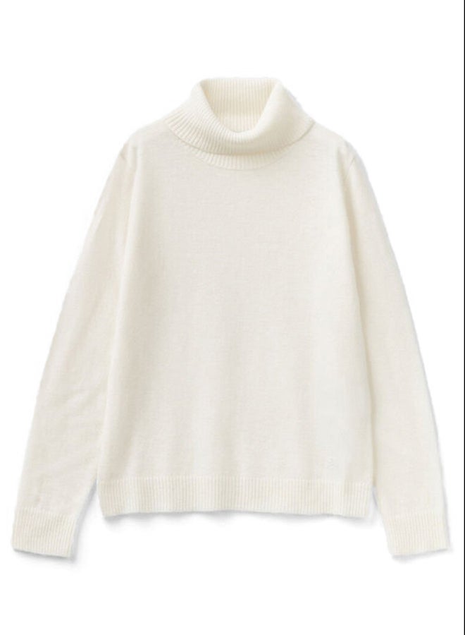 Benetton TURTLENECK IN WOOL BLEND  - Image 2