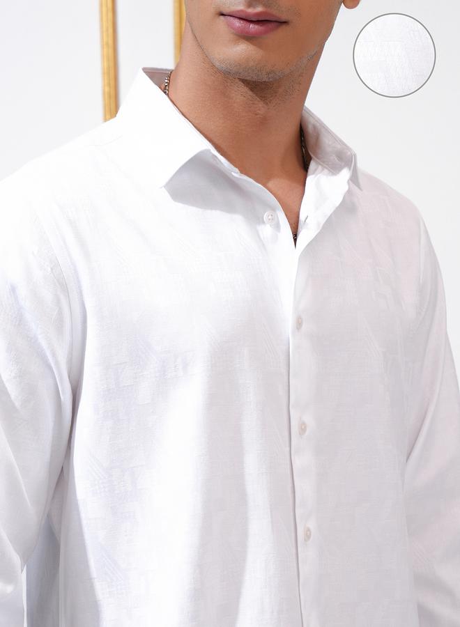 HIGHLANDER Solid Slim Fit Collared Shirt - Image 5