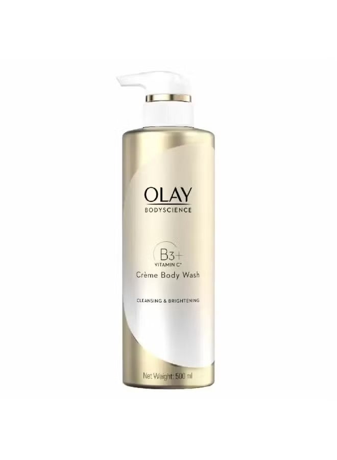 Olay Vitamin C B3+ Creamy Body Wash for Cleansing Skin 500ml - Image 1