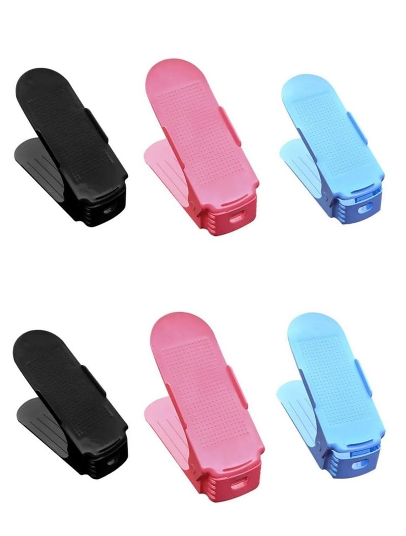 SEKOY Plastic Shoe Slots Organizer Space Saver Double Deck Shoe Rack Adjustable Shoe Slots for Closet Organization Pack of 2 - Image 3
