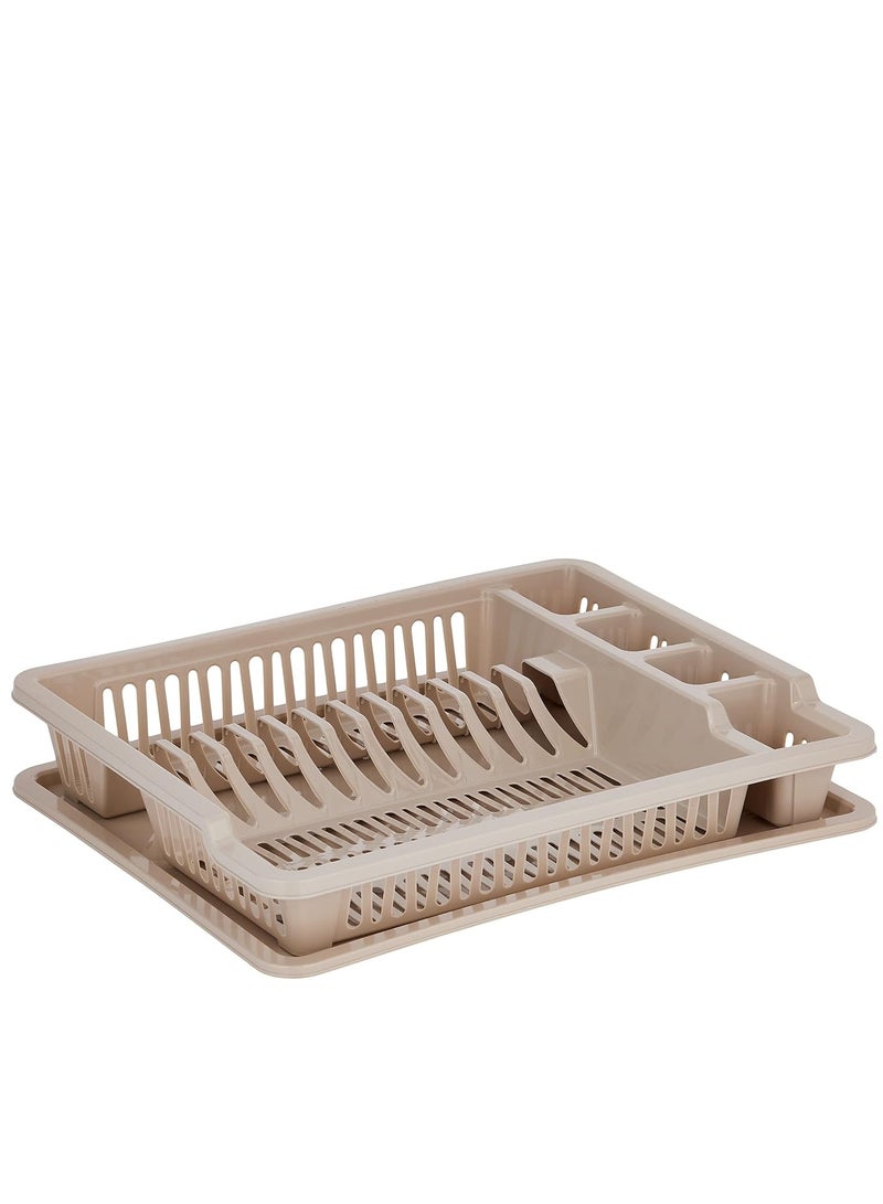 بلاستيكنا رف أطباق مع صينية بيج - Image 2