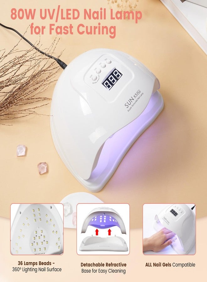 Wilfniee Nail Kit for Beginners with Everything: Practice Nail Hand U V Lamp Acrylic Nail Liquid Set with Drill Starter Nail Set Gifts for Beginners Home Salon - Image 3