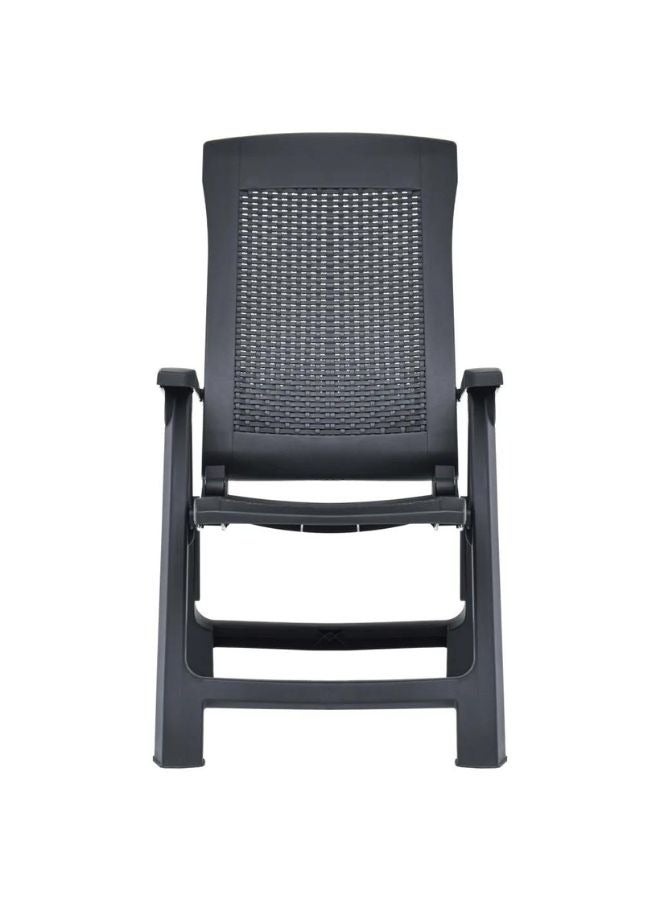 فيداكسل كراسي مستلقية الحديقة 2 PCS البلاستيك أنثراسيت  - Image 2