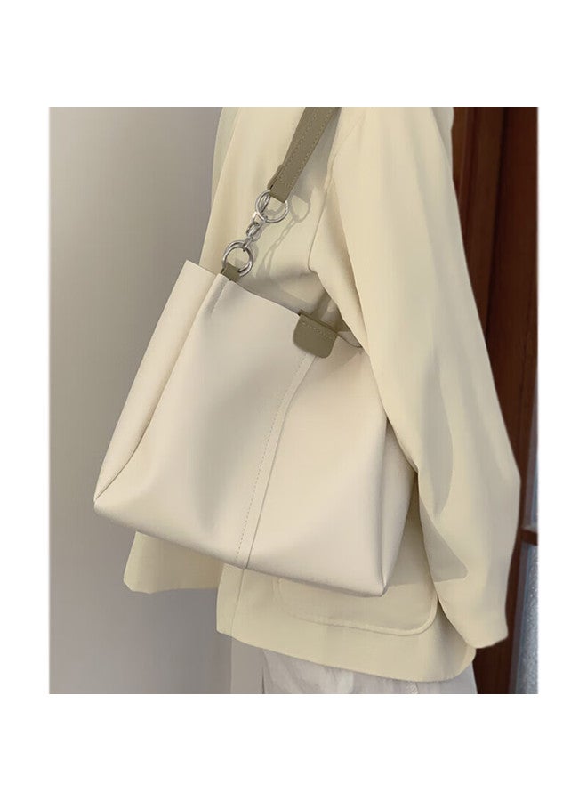 Viney Leather Handbag, Women's Large Capacity Tote Bag, Commuter Shoulder Bag, Practical Birthday And Mother's Day Gift For Mom - Image 1