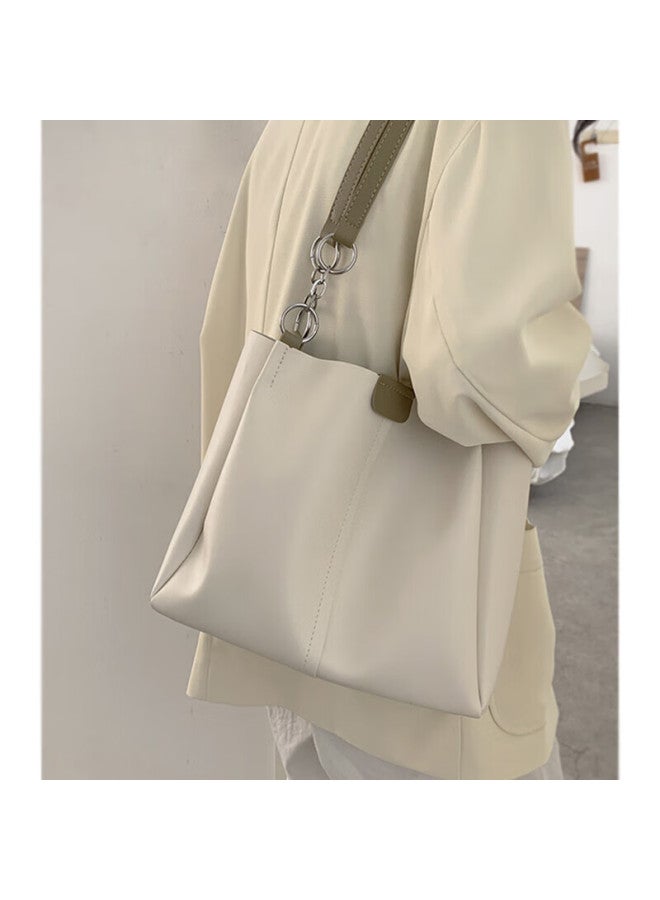 Viney Leather Handbag, Women's Large Capacity Tote Bag, Commuter Shoulder Bag, Practical Birthday And Mother's Day Gift For Mom - Image 3
