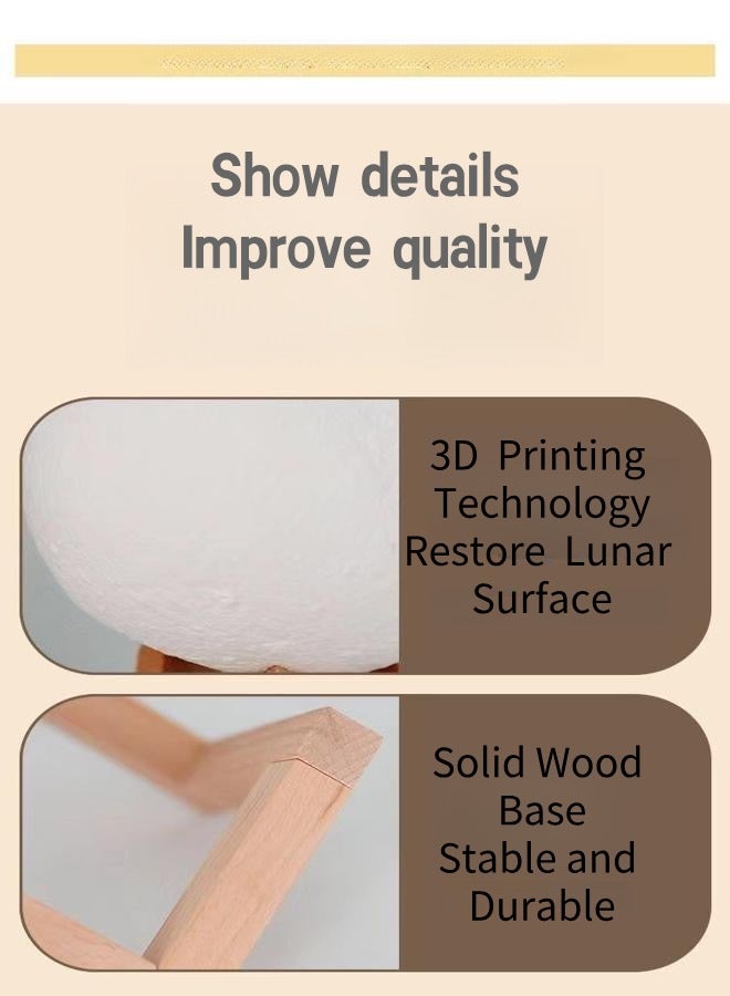 3D printed moon lamp can be adjusted to seven lights - Image 2