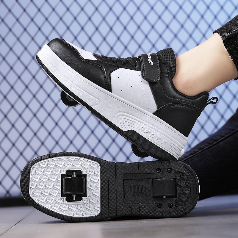 Heelys Shoes, Two-Wheeled Children'S Mesh Wheeled Shoes, Student Skating Roller Skating Shoes, Casual Sports Shoes For Walking - Image 1