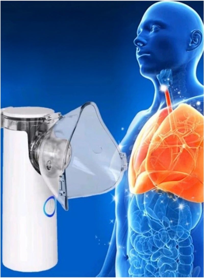 Dr.isla جهاز البخار المتنقل  للبالغين والاطفال، مرطب صغير بالموجات فوق الصوتية للاستخدام المنزلي والسفر، مع اقنعة وقطع للفم (جهاز استنشاق) - Image 2