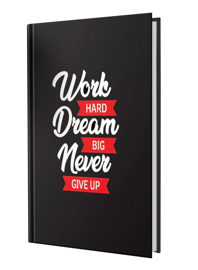 AccuPrints Hard Bound Paper Notebook|Compact Size A5 (8.25 x 5.7)|200 Pages, 80 gsm|Flat Opening Hardbound Work diary-01 - Image 1