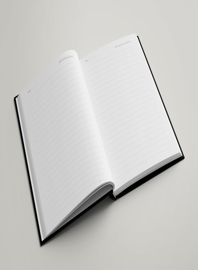 AccuPrints Hard Bound Paper Notebook|Compact Size A5 (8.25 x 5.7)|200 Pages, 80 gsm|Flat Opening Hardbound Work diary-01 - Image 5