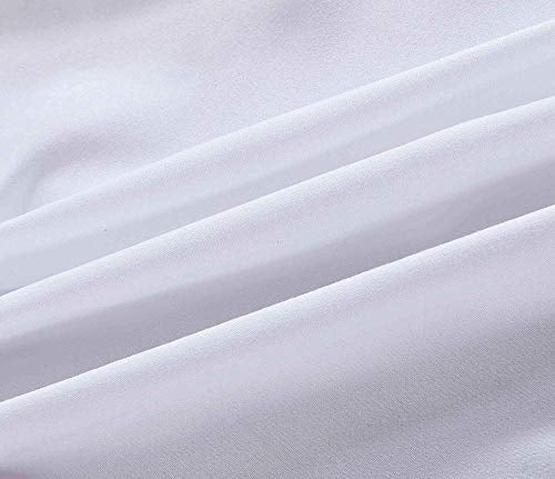 YRM Bedding's YRM Beddings Luxury Dust Ruffle 600 TC Egyptian Cotton Wrinkle and Fade Resistant Bed Skirt 15 inch Drop Full White  - Image 4