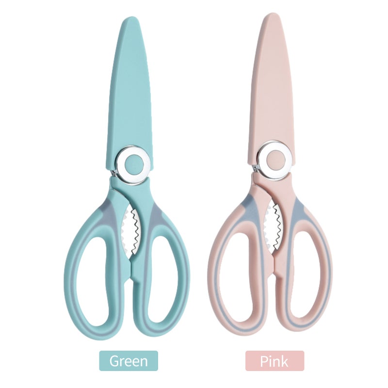 Poultry Shears with Protective Cover Stainless Steel Kitchen Scissors Multi-Purpose Scissors for Meat Chicken Fish Seafood BBQ - Image 2